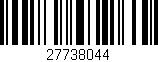 Código de barras (EAN, GTIN, SKU, ISBN): '27738044'