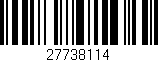 Código de barras (EAN, GTIN, SKU, ISBN): '27738114'