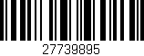 Código de barras (EAN, GTIN, SKU, ISBN): '27739895'