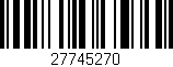 Código de barras (EAN, GTIN, SKU, ISBN): '27745270'