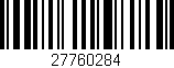 Código de barras (EAN, GTIN, SKU, ISBN): '27760284'