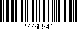 Código de barras (EAN, GTIN, SKU, ISBN): '27760941'
