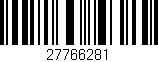 Código de barras (EAN, GTIN, SKU, ISBN): '27766281'