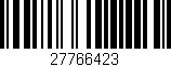 Código de barras (EAN, GTIN, SKU, ISBN): '27766423'