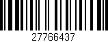 Código de barras (EAN, GTIN, SKU, ISBN): '27766437'