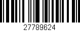 Código de barras (EAN, GTIN, SKU, ISBN): '27789624'