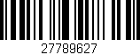 Código de barras (EAN, GTIN, SKU, ISBN): '27789627'
