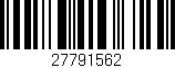 Código de barras (EAN, GTIN, SKU, ISBN): '27791562'
