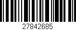 Código de barras (EAN, GTIN, SKU, ISBN): '27842685'