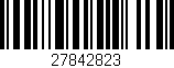 Código de barras (EAN, GTIN, SKU, ISBN): '27842823'