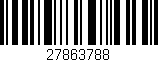 Código de barras (EAN, GTIN, SKU, ISBN): '27863788'