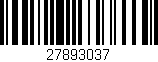 Código de barras (EAN, GTIN, SKU, ISBN): '27893037'