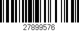 Código de barras (EAN, GTIN, SKU, ISBN): '27899576'