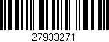 Código de barras (EAN, GTIN, SKU, ISBN): '27933271'