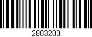 Código de barras (EAN, GTIN, SKU, ISBN): '2803200'
