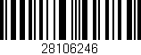 Código de barras (EAN, GTIN, SKU, ISBN): '28106246'