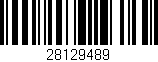 Código de barras (EAN, GTIN, SKU, ISBN): '28129489'