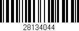 Código de barras (EAN, GTIN, SKU, ISBN): '28134044'