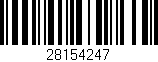 Código de barras (EAN, GTIN, SKU, ISBN): '28154247'