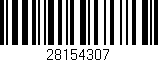 Código de barras (EAN, GTIN, SKU, ISBN): '28154307'