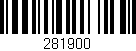 Código de barras (EAN, GTIN, SKU, ISBN): '281900'