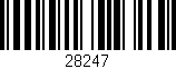 Código de barras (EAN, GTIN, SKU, ISBN): '28247'