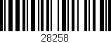 Código de barras (EAN, GTIN, SKU, ISBN): '28258'