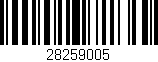 Código de barras (EAN, GTIN, SKU, ISBN): '28259005'