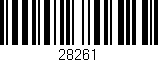 Código de barras (EAN, GTIN, SKU, ISBN): '28261'