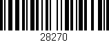 Código de barras (EAN, GTIN, SKU, ISBN): '28270'
