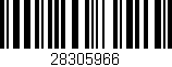 Código de barras (EAN, GTIN, SKU, ISBN): '28305966'
