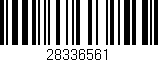 Código de barras (EAN, GTIN, SKU, ISBN): '28336561'