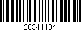 Código de barras (EAN, GTIN, SKU, ISBN): '28341104'