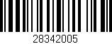 Código de barras (EAN, GTIN, SKU, ISBN): '28342005'