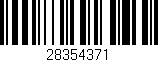 Código de barras (EAN, GTIN, SKU, ISBN): '28354371'