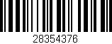 Código de barras (EAN, GTIN, SKU, ISBN): '28354376'