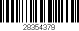 Código de barras (EAN, GTIN, SKU, ISBN): '28354379'