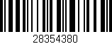 Código de barras (EAN, GTIN, SKU, ISBN): '28354380'