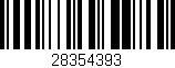 Código de barras (EAN, GTIN, SKU, ISBN): '28354393'