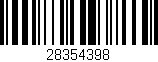 Código de barras (EAN, GTIN, SKU, ISBN): '28354398'