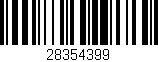 Código de barras (EAN, GTIN, SKU, ISBN): '28354399'