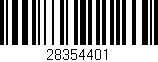 Código de barras (EAN, GTIN, SKU, ISBN): '28354401'