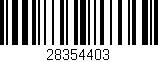 Código de barras (EAN, GTIN, SKU, ISBN): '28354403'