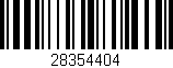 Código de barras (EAN, GTIN, SKU, ISBN): '28354404'