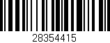Código de barras (EAN, GTIN, SKU, ISBN): '28354415'
