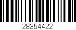 Código de barras (EAN, GTIN, SKU, ISBN): '28354422'