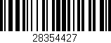 Código de barras (EAN, GTIN, SKU, ISBN): '28354427'