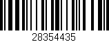 Código de barras (EAN, GTIN, SKU, ISBN): '28354435'