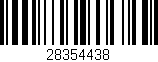 Código de barras (EAN, GTIN, SKU, ISBN): '28354438'