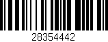 Código de barras (EAN, GTIN, SKU, ISBN): '28354442'